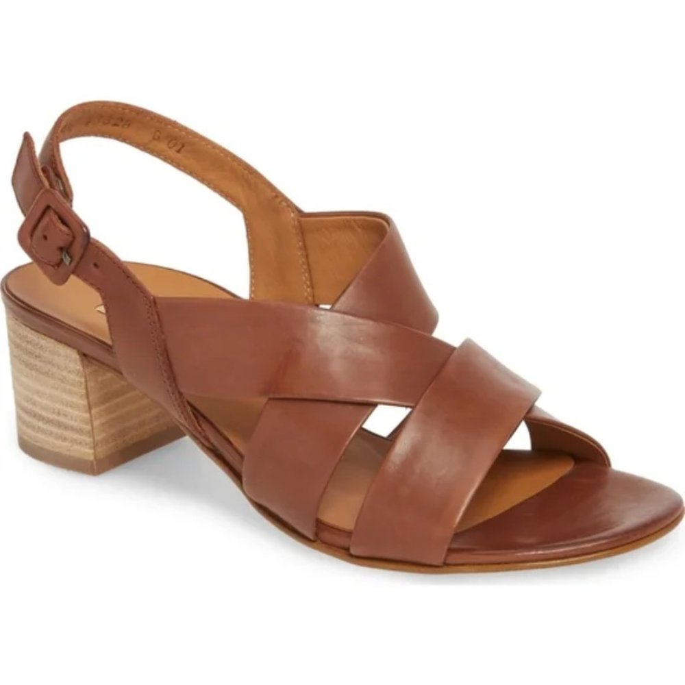 Paul Green Brown Leather Sandals